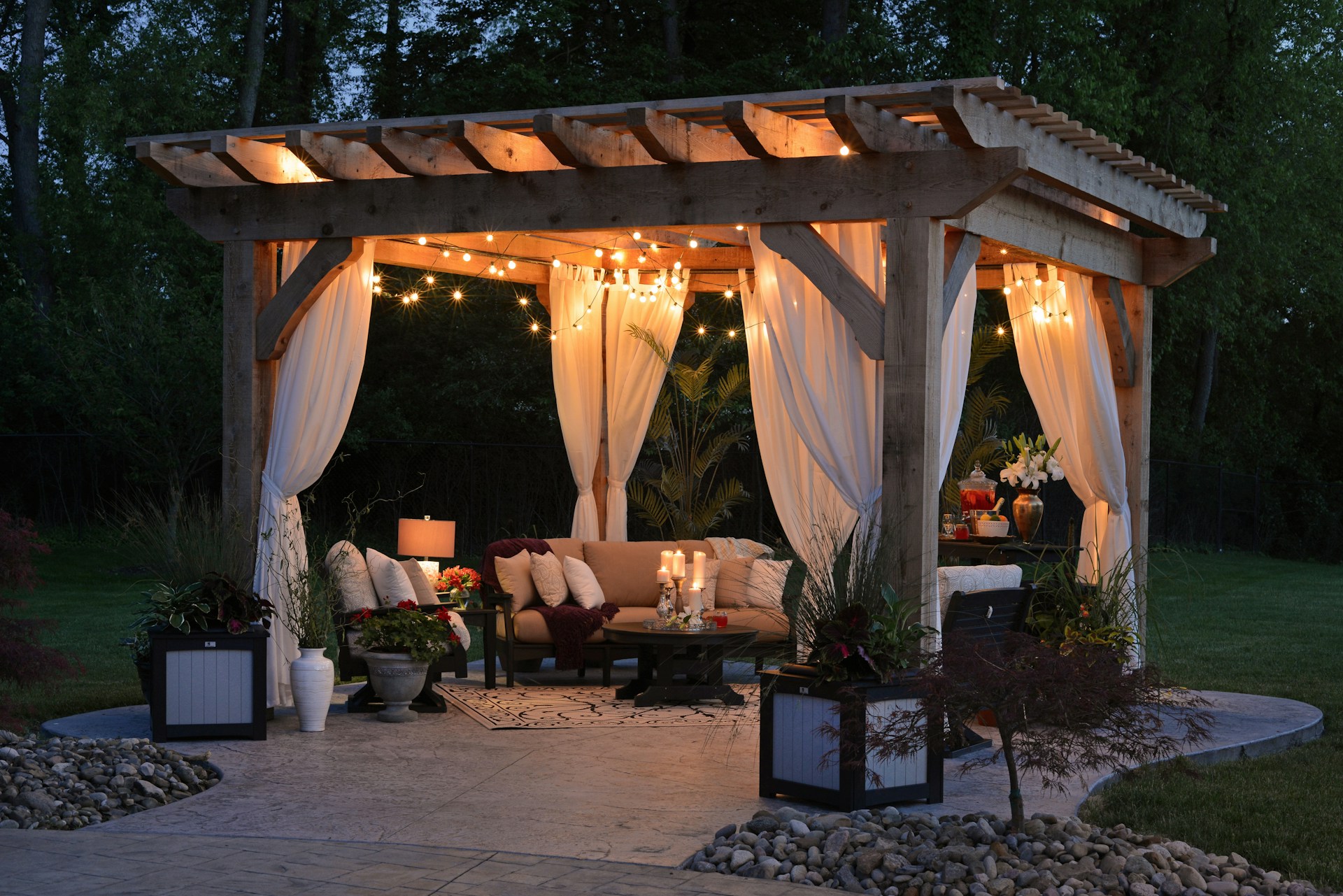 Custom concrete patio in Huntsville perfect for outdoor entertaining